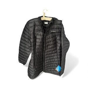 NWT Columbia Women's Sz 2x Black Westridge Mid Down Jacket Hooded OMNI shield